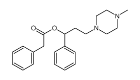 [3-(4-methylpiperazin-1-yl)-1-phenyl-propyl] 2-phenylacetate Structure