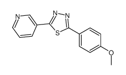 2-(4-methoxyphenyl)-5-pyridin-3-yl-1,3,4-thiadiazole Structure