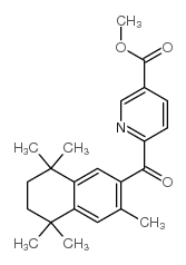 6-(3,5,5,8,8-PENTAMETHYL-5,6,7,8-TETRAHYDRO-NAPHTHALENE-2-CARBONYL)-NICOTINIC ACID METHYL ESTER结构式