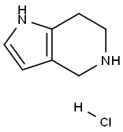 4,5,6,7-四氢-5-氮杂吲哚盐酸盐结构式