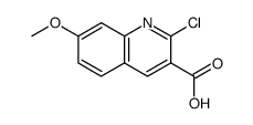 2-CHLORO-7-METHOXY-QUINOLINE-3-CARBOXYLIC ACID structure