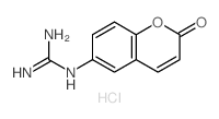 Guanidine,N-(2-oxo-2H-1-benzopyran-6-yl)-, hydrochloride (1:1)结构式