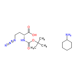 (2R)-4-Azido-2-({[(2-methyl-2-propanyl)oxy]carbonyl}amino)butanoic acid-cyclohexanamine (1:1)图片