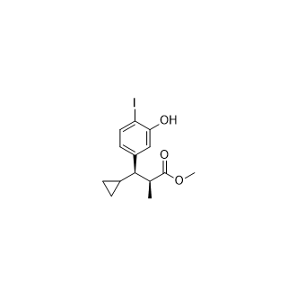 (2S,3R)-3-环丙基-3-(3-羟基-4-碘苯基)-2-甲基丙酸甲酯图片