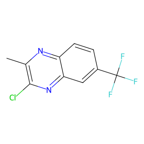 3-chloro-2-methyl-6-(trifluoromethyl)quinoxaline结构式