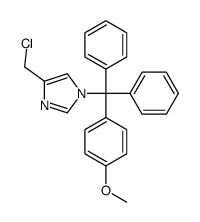 4-(chloromethyl)-1-[(4-methoxyphenyl)-diphenylmethyl]imidazole Structure