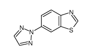 Benzothiazole, 6-(2H-1,2,3-triazol-2-yl)- (9CI)结构式