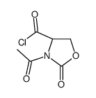 (4R)-3-acetyl-2-oxo-1,3-oxazolidine-4-carbonyl chloride结构式