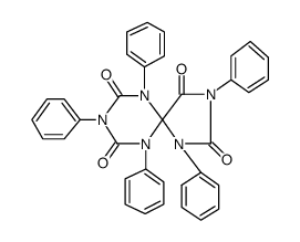 1,3,6,8,10-pentaphenyl-1,3,6,8,10-pentazaspiro<4,5>decane-2,4,7,9-tetraone Structure