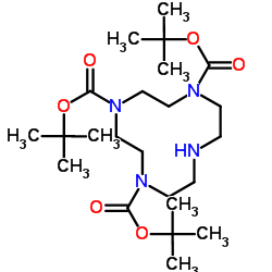 1,4,7-tri-Boc-1,4,7,10-Tetraazacyclododecane structure