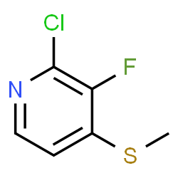 2-Chloro-3-fluoro-4-(methylthio)pyridine structure