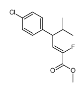 methyl 4-(4-chlorophenyl)-2-fluoro-5-methylhex-2-enoate结构式