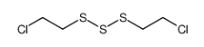 BIS(2-CHLOROETHYL)TRISULPHIDE Structure