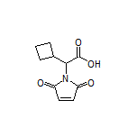 2-环丁基-2-(2,5-二氧代-2,5-二氢-1-吡咯基)乙酸结构式