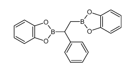 2,2'-(1-phenylethane-1,2-diyl)dibenzo[1,3,2]dioxaborole Structure