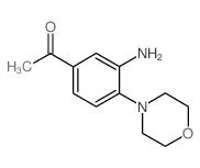 1-(3-AMINO-4-MORPHOLINOPHENYL)-1-ETHANONE结构式