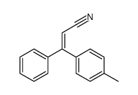 3-(4-methylphenyl)-3-phenylprop-2-enenitrile Structure