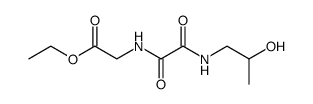 [[2-[(2-hydroxypropyl)amino]-1,2-dioxoethyl]amino]acetic acid ethyl ester结构式