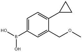 4-Cyclopropyl-3-(methoxymethyl)phenylboronic acid structure