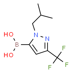 1-Isobutyl-3-(trifluoroMethyl)pyrazole-5-boronic acid structure