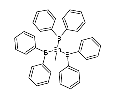 Methyl-tris-(diphenylboryl)-stannan Structure