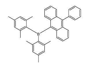 (10-phenylanthracen-9-yl)-bis(2,4,6-trimethylphenyl)borane Structure