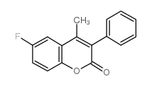 6-FLUORO-4-METHYL-3-PHENYLCOUMARIN Structure