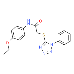 N-(4-Ethoxyphenyl)-2-[(1-phenyl-1H-tetrazol-5-yl)sulfanyl]acetamide图片