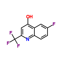 6-Fluoro-2-(trifluoromethyl)quinolin-4-ol Structure