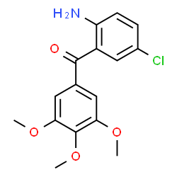 (2-AMINO-5-CHLORO-PHENYL)-(3,4,5-TRIMETHOXY-PHENYL)-METHANONE结构式