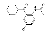 N-(4-CHLORO-2-(CYCLOHEXANECARBONYL)PHENYL)ACETAMIDE结构式