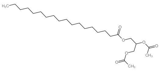 Octadecanoic acid, 2,3-bis (acetyloxy)propyl ester结构式