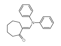 Cycloheptanone,2-[(diphenylamino)methylene]- Structure