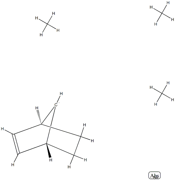 [(1β,4β,7-anti)-Bicyclo[2.2.1]hept-2-en-7-yl]trimethylstannane structure