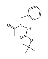 Nα-(acetyl)-Nα-benzyl-Nβ-(tert-butyloxycarbonyl)hydrazine Structure