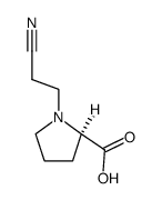 D-Proline, 1-(2-cyanoethyl)- (9CI) structure