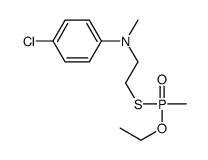 4-chloro-N-[2-[ethoxy(methyl)phosphoryl]sulfanylethyl]-N-methylaniline结构式