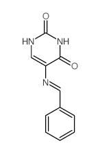 2,4(1H,3H)-Pyrimidinedione,5-[(phenylmethylene)amino]-结构式