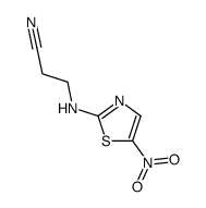 N-(5-nitro-thiazol-2-yl)-β-alanine nitrile Structure