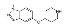 5-(4-piperidinyloxy)-1H-indazole结构式