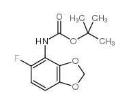 tert-butyl N-(5-fluoro-1,3-benzodioxol-4-yl)carbamate Structure