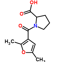 1-(2,5-Dimethyl-3-furoyl)proline结构式