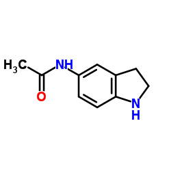 1-乙酰基-5-氨基二氢吲哚结构式