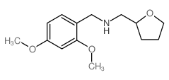 (2,4-Dimethoxy-benzyl)-(tetrahydro-furan-2-yl-methyl)-amine structure