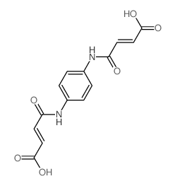 2-Butenoicacid, 4,4'-(1,4-phenylenediimino)bis[4-oxo-, (2Z,2'Z)- Structure