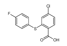 4-chloro-2-(4-fluorophenyl)sulfanylbenzoic acid Structure