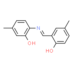 2-{[(2-hydroxy-4-methylphenyl)imino]methyl}-4-methylphenol结构式