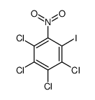 1,2,3,4-tetrachloro-5-iodo-6-nitrobenzene Structure