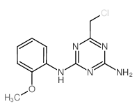 6-(Chloromethyl)-N-(2-methoxyphenyl)-1,3,5-triazine-2,4-diamine结构式