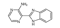 3-(1H-苯并咪唑-2-基)-2-吡嗪胺结构式